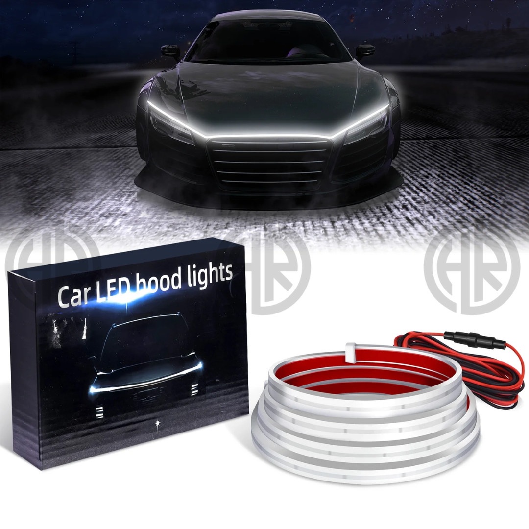 Car LED Bonnet Strip Light Flexible Daytime Running Lights (Universal Fit)