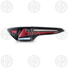 Toyota Fortuner Smoke V4 Back Lamps | Lexus-Style Sequential LED Tail Lights (2016–2023)