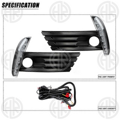Toyota Corolla Fog Lights with LED DRL Cover Bright & Durable Illumination