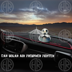 Solar Powered Rotating Football Car Air Freshener Unique Interior Upgrade
