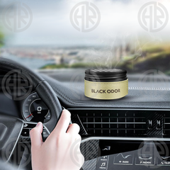 Black Odor Car Perfume Rose Dew Scent 100g Stylish & Refreshing