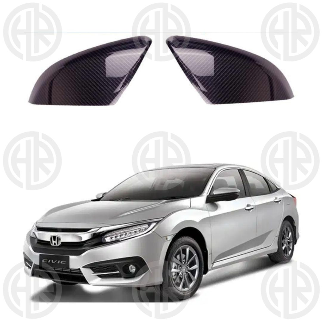 Carbon Fiber Side Mirror Covers for Honda Civic 2016-2021