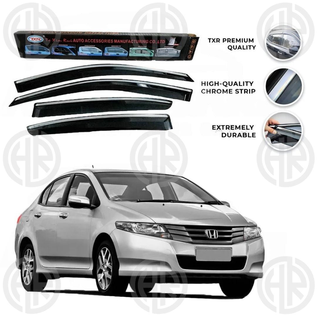 Honda City 2009-2021 TXR Chrome Air Press Modern Look & Wind Protection