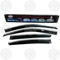 Honda City 2009-2021 TXR Chrome Air Press Modern Look & Wind Protection