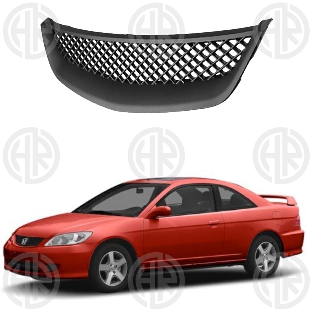 Honda Civic CF4 Front Grill (2001–2004) Durable ABS Plastic Upgrade