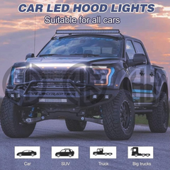 Car LED Bonnet Strip Light Flexible Daytime Running Lights (Universal Fit)