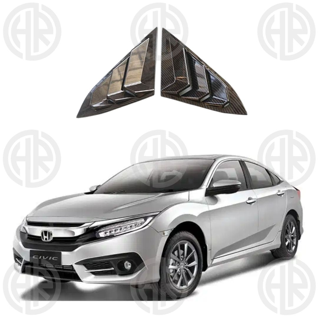 Honda Civic X Carbon Fiber Quarter Panel Trim Premium Exterior Upgrade