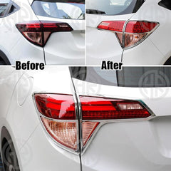Honda Vezel Back Light Chrome Trims (2013–2021) Premium Tail Light Covers