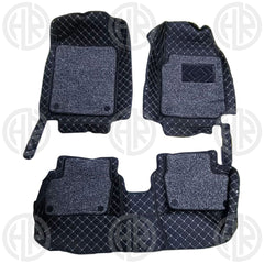 KIA Picanto 2019-24 9D Custom Floor Mats Premium Black 3 Pcs Set