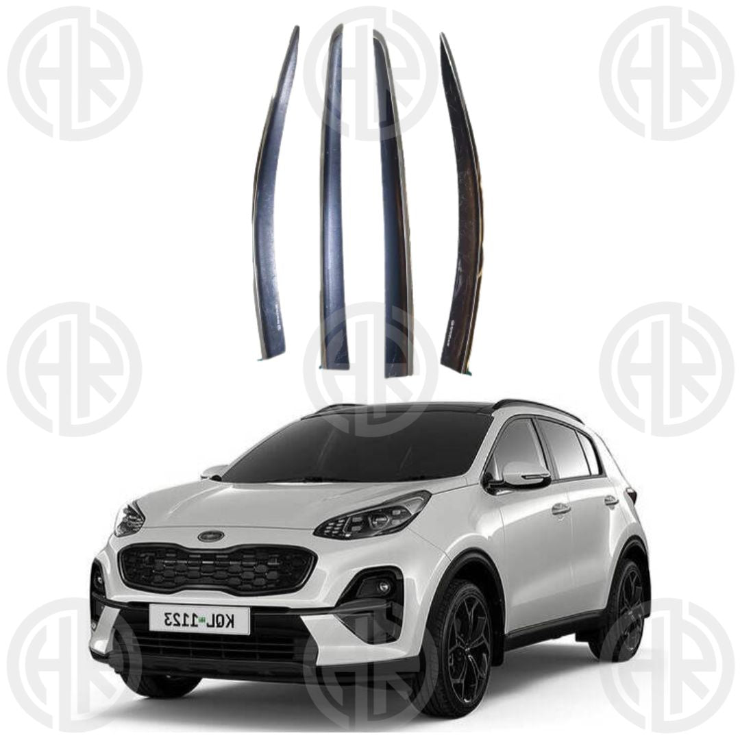 KIA Sportage (2019-2021) Chrome Air Press by TXR Stylish Window Visors