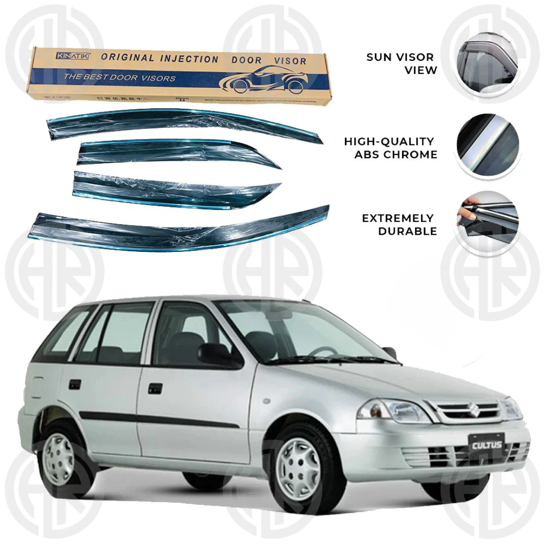 Suzuki Cultus (2006–2016) Chrome Air Press Window Visors Stylish Upgrade