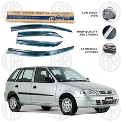 Suzuki Cultus (2006–2016) Chrome Air Press Window Visors Stylish Upgrade
