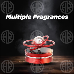 Solar Magnetic Levitation Alloy Car Air Freshener Long Lasting Rotating Fragrance