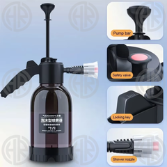 Portable Foam Sprayer 2L Snow Foam High Pressure Pneumatic Car Wash Sprayer with 2 Nozzles (Foam + Spray) Best for Exterior Cleaning All Cars