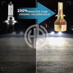 LED Dual Color H11 Bulbs for Headlights & Fog Lights – White & Golden Car Front Lights