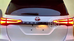 Toyota Fortuner Back Lamps Smoke V4 – Lexus-Style Sequential LED Tail Lights