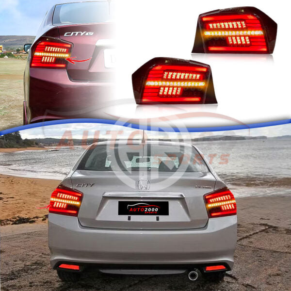Honda City Backlights – Premium LED & Projector Tail Lights for Enhanced Style & Safety