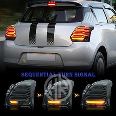 Suzuki Swift RED LED Tail Light – Premium Tail Lights for Swift New 2022-2023 Models