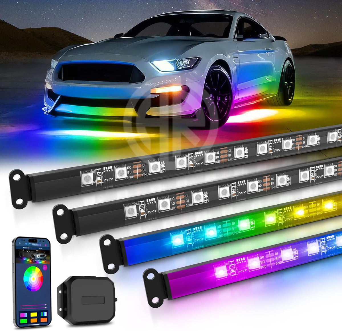 RGB Underglow Strip Lights – Multi-Color LED Kit | Universal Fit
