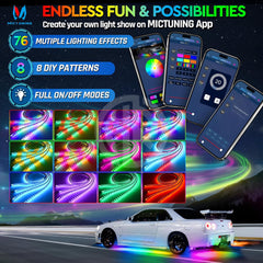 RGB Underglow Strip Lights – Multi-Color LED Kit | Universal Fit