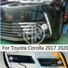 Toyota Corolla Fog Lamp LED Lights with Running DRL Cover - Premium Illumination