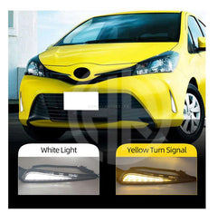 Toyota Vitz Kaier LED DRL Fog Lights TY-110 (2015-2016) – Enhanced Visibility & Style
