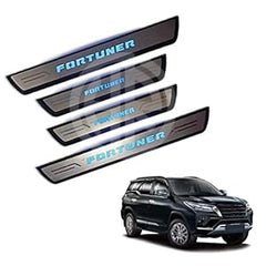 Toyota Fortuner Metal LED Sill Plates | Skuff LED Panels for Model 2016-2021