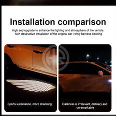 Angel Wings Mirror Projection Lights – Stylish Car Door Lights at Best in Pakistan