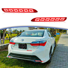 Back Bumper Light in Red Dragon Scale Style for Toyota Corolla X