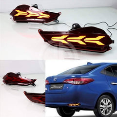 Toyota Yaris Rear Bumper Brake Lamp Light in Lamborghini Style | LED Brake Light for Enhanced Visibility
