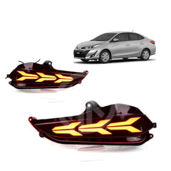 Toyota Yaris Rear Bumper Brake Lamp Light in Lamborghini Style | LED Brake Light for Enhanced Visibility