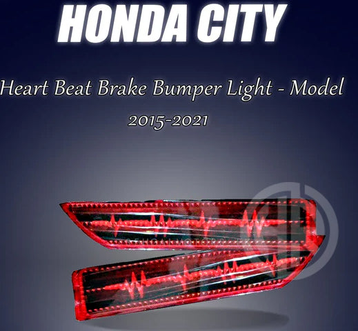 Heartbeat Style Back Bumper Light for Honda City 2022-2023