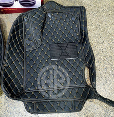 7D Floor Mat Black 3 Pcs for Toyota Corolla 2009-2014