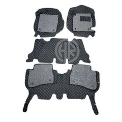 9D Floor Mats Black 4 Pcs for Honda BRV 2017-2022