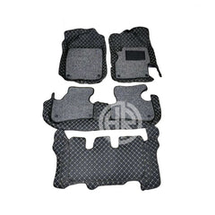 9D Floor Mats Black 4 Pcs for Honda BRV 2017-2022