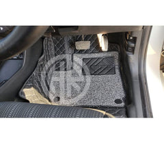 9D Floor Mats Black 3 Pcs for Honda Vezel 2013-2018