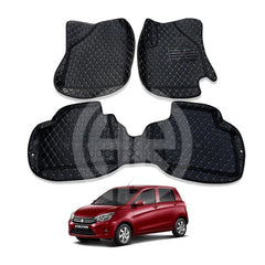 7D Floor Mats Black for Suzuki Cultus 2017-2021