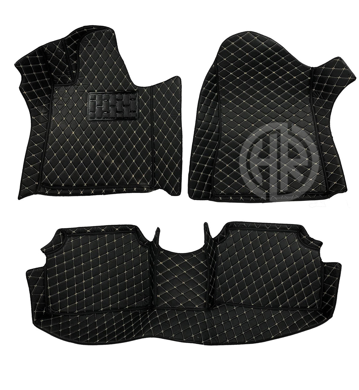 7D Floor Mat Black 3 Pcs for Hyundai Sonata 2020-2024