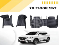 7D Floor Mats Black 3 Pcs for MG ZS 2021-2022