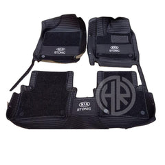 9D Floor Mats Black for KIA Stonic
