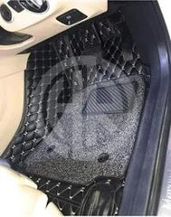 9D Floor Mats Black 3 Pcs for Toyota Yaris 2020-2021