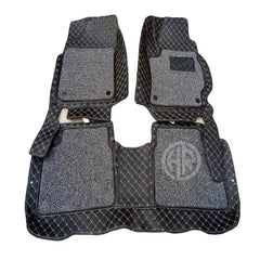 9D Floor Mats Black 3 Pcs for Toyota Yaris 2020-2021
