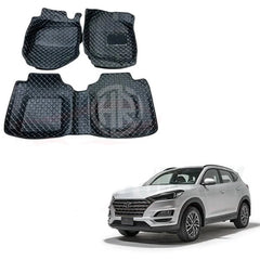7D Floor Mats Black for Hyundai Tucson 2020-2021
