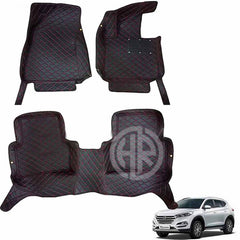 7D Floor Mats Black for Hyundai Tucson 2020-2021