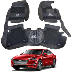 10D Floor Mats 3Pcs for Hyundai Sonata 2021-2022