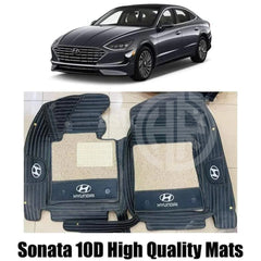 10D Floor Mats 3Pcs for Hyundai Sonata 2021-2022