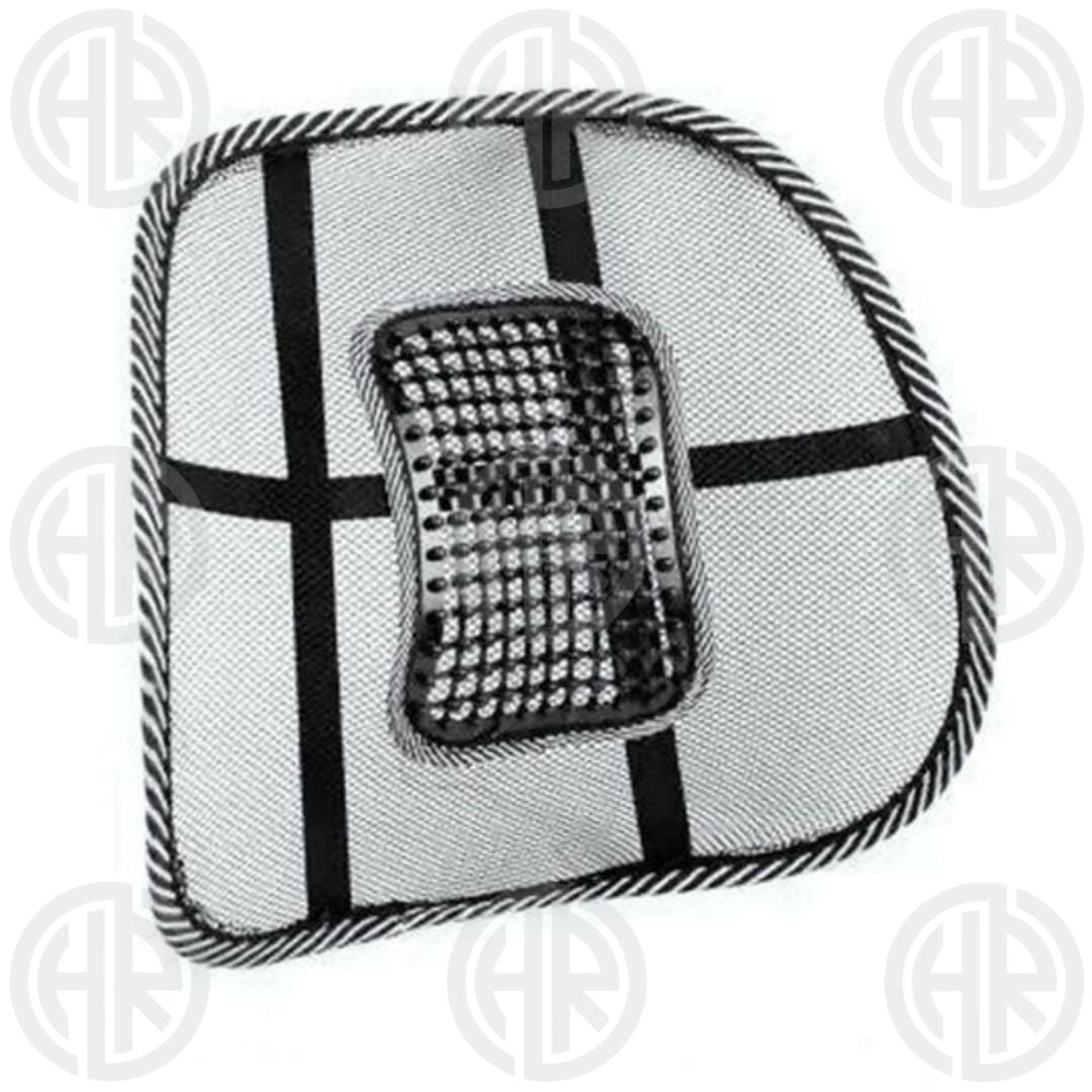 Universal Mesh Back Support Cushion for Car & Office Ergonomic Lumbar Massage Pad for Pain Relief