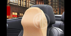 Ergonomic Car Neck & Back Support Pillows Long Drive Comfort Cushion Set (2 Pcs Grey)