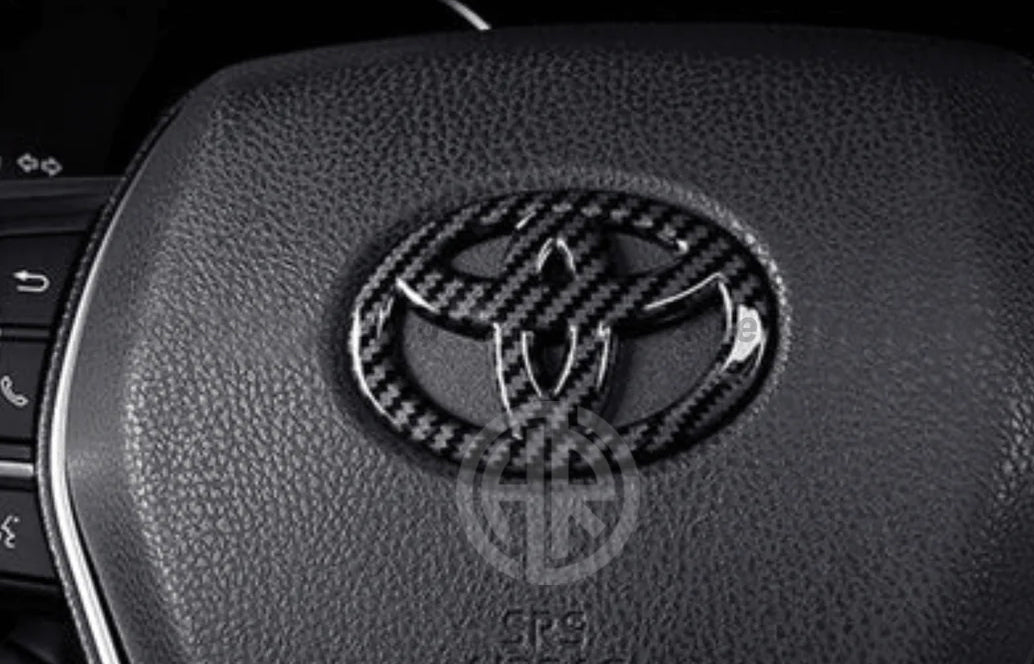Premium Toyota Corolla Steering Wheel Forged Monogram Emblem