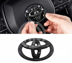 Premium Toyota Corolla Steering Wheel Forged Monogram Emblem